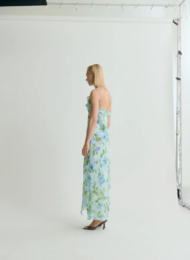 MANGO floral print maxi dress